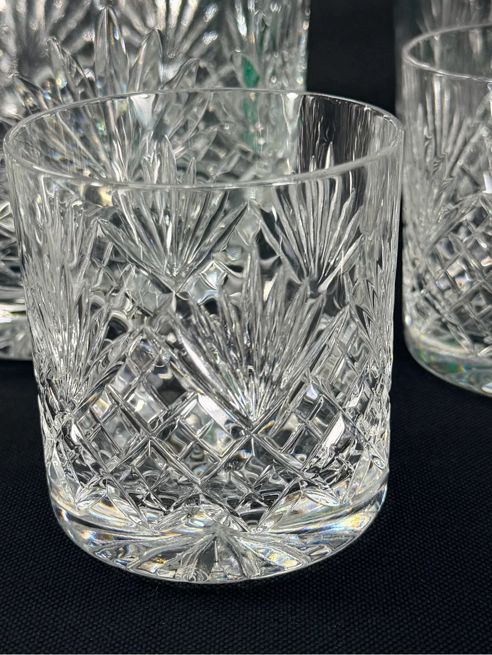 Edinburgh Lead Crystal Whiskey Tumbler Set with Matching Ice Bucket